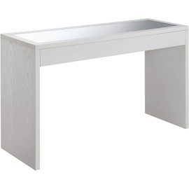 Convenience Concepts Northfield Mirrored Console Table, White