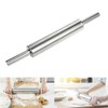 Stainless Steel Rolling Pin, 11inch Long Dough Roller Non Stick