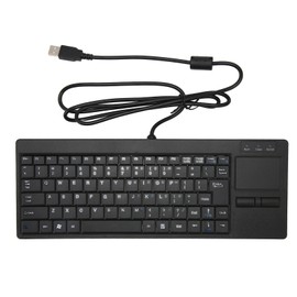 Industrial Keyboard Touchpad Wired Connection X Scissor Foot Plug and Play IPC Keyboard for Industry Control USB Interface with HUB Function