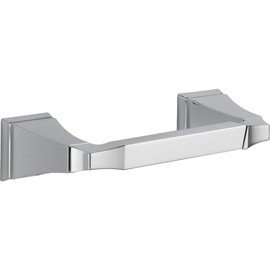 Delta Dryden (1-Pack) Toilet Paper Holder Polished Chrome Tissue Roll Holder for Bathroom Organization and Storage Pivoting Toilet Tissue Holder Wall Bathroom Accessories 75150