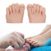 predolo Practice Fake Foot Model for Nails Tips Multifunctional Soft