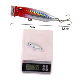 BESPORTBLE Real Rotating Spinner Bait for Bass 5 Pcs Hard Vivid Fish Shape for Outdoor Fishing Random Color