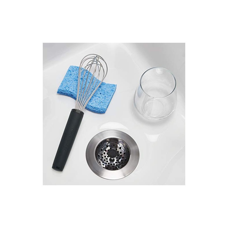 KitchenAid Stainless Steel Sink Strainer, Black