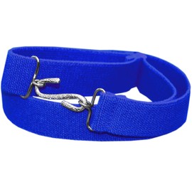 PARKERS Childrens Kids Boys and Girls Elasticated Adjustable Snake Belt (ROYAL)