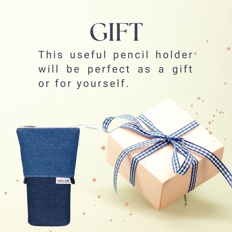 Sunstar Stationery Pen Case Delde Slim Pouch Denim Blue S1415891