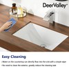 DeerValley DV-1U101 Ally Undermount Bathroom Sink Rectangular, 21'' x 15''