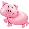 Anagram International Pig Shape Pack, 25", Pink
