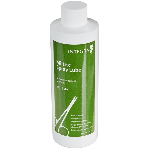 Integra Miltex 3-700 Spray Lube Surgical Instrument Lubricant, 0.24L Capacity (Case of 12)