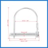 VekAuto Bicycle Arch D Shape Trailer Shaft Locking Pin Safety