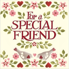 Woodmansterne Special Friend Birthday Card - Emma Bridgewater Happy Birthday Card with a Floral Birds and Hearts Design - Birthday Card for Women