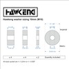 Hawkeng 10mm (M10) Nylon Spacers Standoff Washers (10 Pack) 4