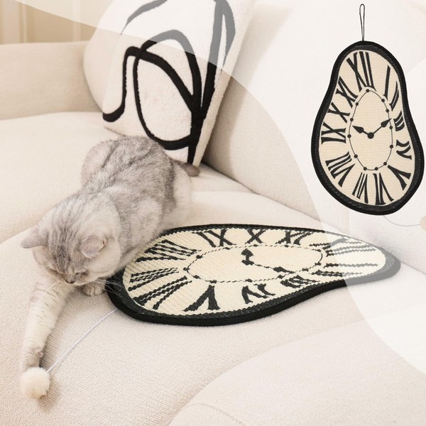 Melting Clock Cat Scratching Mat – Salvador Dali Inspired Hanging
