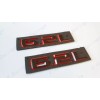 GM Auto Silverado Front Hood Black Red 6.2L Emblem Letters