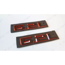 GM Auto Silverado Front Hood Black Red 6.2L Emblem Letters Fit 2019-2023 Silverado
