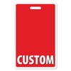 Customizable Full Red ID Vertical Badge Buddy ID Backer Card