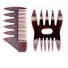 POFET 5 Pcs Professional Styling Comb Retro Wide Teeth Hairdressing