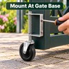 4 Inch Heavy Duty Rubber Gate Caster – Spring-Damped Universal