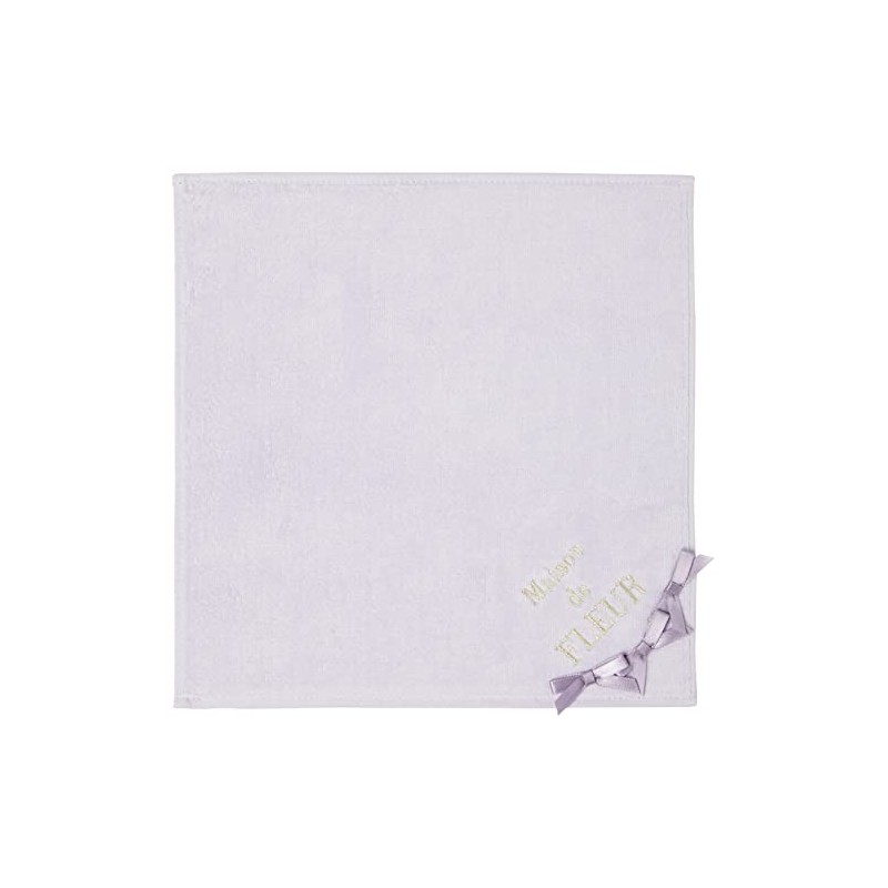 Maison de Fleur 8A23F1R0800 Towel Handkerchief, 3 Row Ribbon Towel