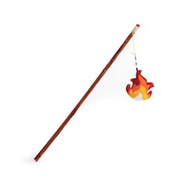 fabdog Cat Toys for Indoor Cats - Interactive Fishing Pole Cat Toy Infused with Catnip - Cute Cat Toys Offer Endless Fun | New Deep Sea Fishing Pole Gift for Kittens | Happy Camper