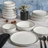 Gibson Home Oslo 16-Piece Porcelain Dinnerware Set - Color: White