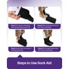 KEKOY 4.6INCH Sock Aid for Putting on Socks, Wide Sock