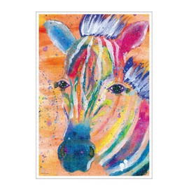 1000 Piece Jigsaw Puzzle RAINY THE ZEBRA (Pure White) (51 x 73.5 cm)