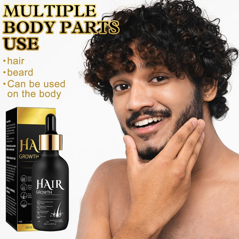 TECHEEL Bartöl Herren Bartwachstum Öl Beard Growth Kit mit Bartroller