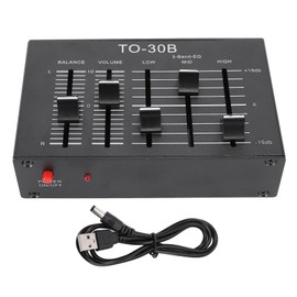 3 Band Equalizer, Stereo Sound Enhancement, Hi-Fi Preamp, Volume Control for Speakers, Headphones, Electronics