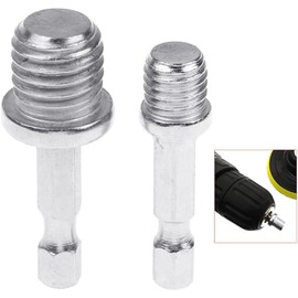 2-Pack Stainless Steel Drill Chuck Adapter - Hex Shank Converter for Impact Drills and Woodworking Tools, Anti-Slip Outer Rod with Universal Compatibility for Power Drill Accessories (Silver)