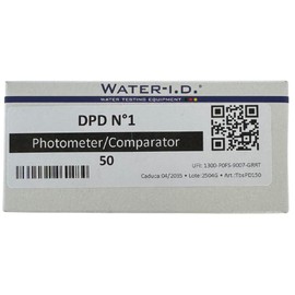 Water Test Reagent for PoolLab 1.0 & 2.0 - DPD No.1 for Free Chlorine Measurement (0.0-8.0mg/L) Precise Analysis of Pool & Spa Water Durability: 2 Years (TbsPD150)