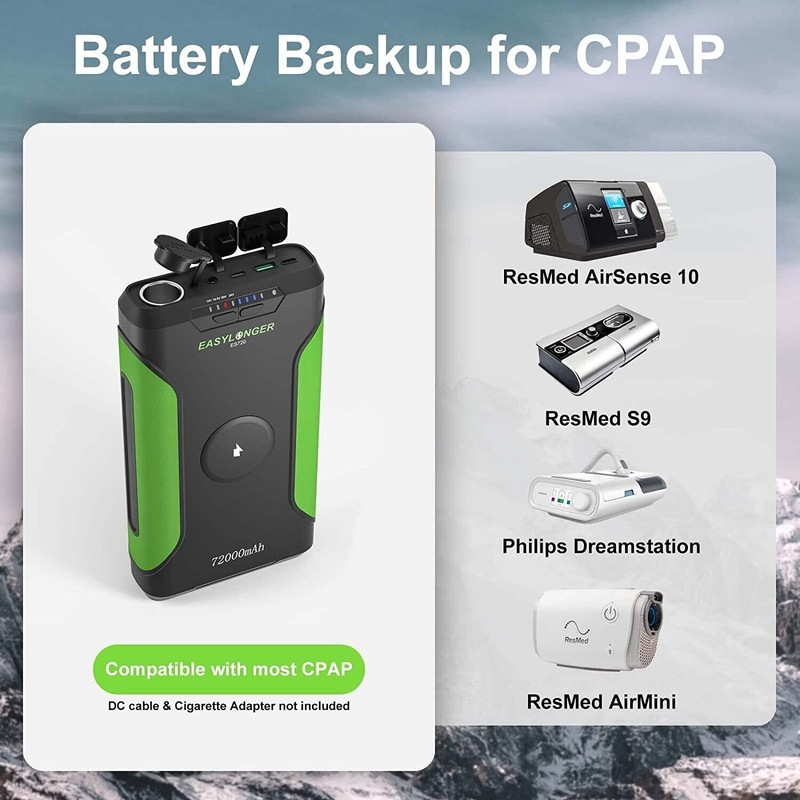Battery EASYLONGER Battery Backup 266Wh PD12v-24v 72000mAh 60W PD Battery