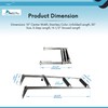 MARINE CITY Stainless Steel 3-Step Telescoping Swim Ladder with Slide