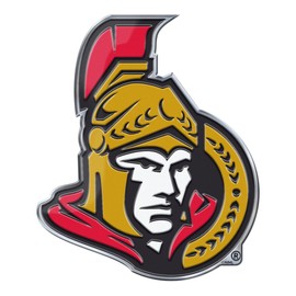 Fanmats 60496: Ottawa Senators Heavy Duty Aluminum Embossed Color Emblem