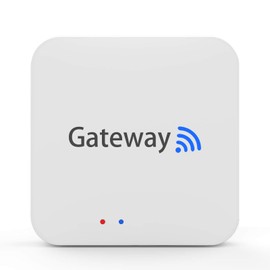 WiFi Gateway Remotely Control Smart Door Lock with Tuya Smart or Smart Life App, Fingerprint Door Knob Wi-Fi Bridge, Bluetooth Keyless Entry Electronic Door Lock WiFi Hub