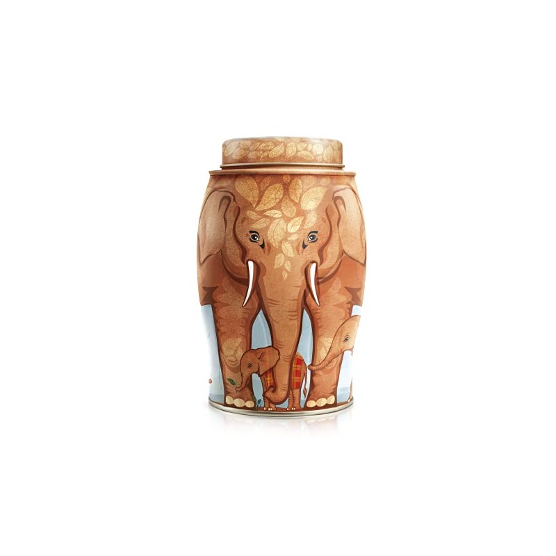 Williamson Tea Elephant Tsavo Caddy Containing English Breakfast Tea Bags
