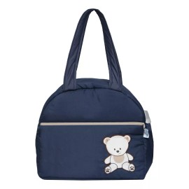 Chiqui Mundo Amplia Pañalera Para Bebe Bolsa O Back Pack Baby Blue Osito