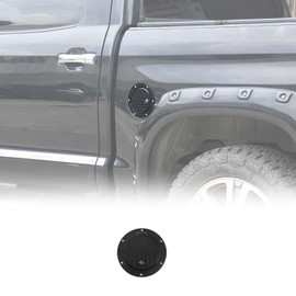 HIRUFAIT Fuel Tank Cap Replacement for Toyot@ Tundra 2007-2021, Gas Cap Anti-theft Lock Cover, Car Door Oil Filler Gas Tank Cap with Lock Aluminum Alloy (Style C)