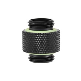 G1/4 Thread Fitting Adapter, Tonysa 2 Pieces Computer Water Cooling Connectors, Computer Water Cooling Fitting Adapter Connector for Computer Water Cooling (Short)