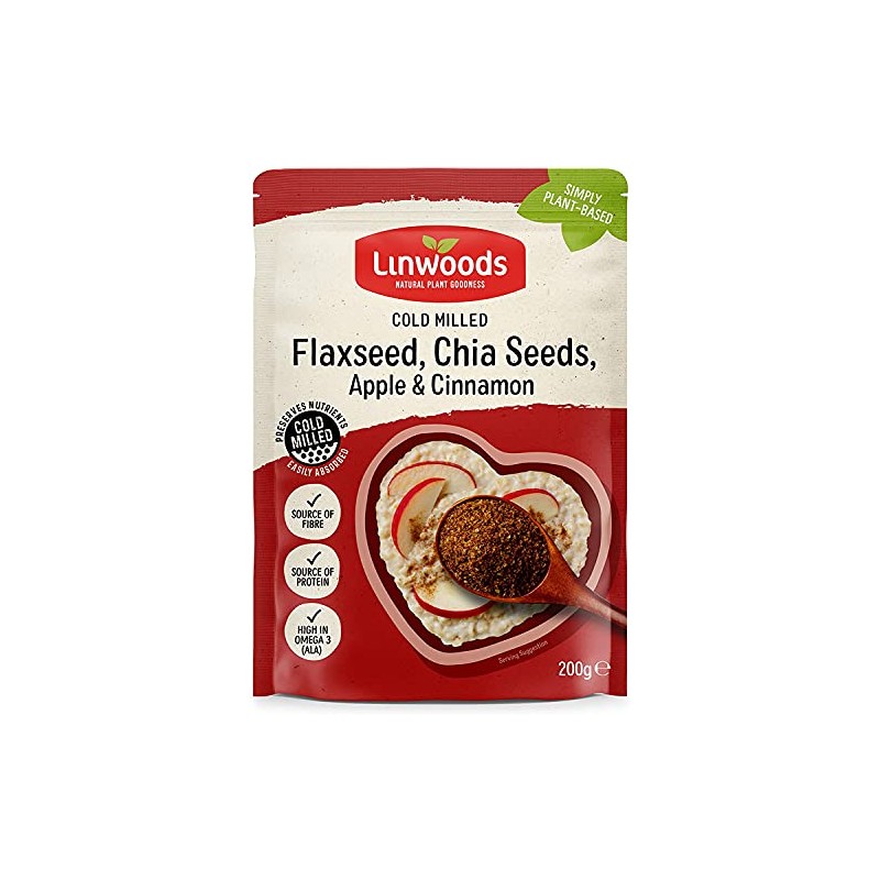 Linwoods | Flax,Chia,Apple & Cinnamon | 4 x 200g