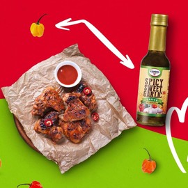 Kendel Spicy Sweet Garlic Sauce – Authentic Jamaican Sweet and Spicy Garlic Sauce, 142ml | Perfect for Wings, Marinades, and Table Seasoning