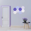 LAJAR 8 Pcs Hexagon Felt Bulletin Board Tiles, Self Adhesive