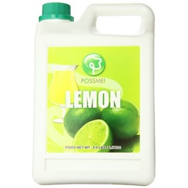 Possmei Flavored Syrup, Lemon, 5.5 Pound