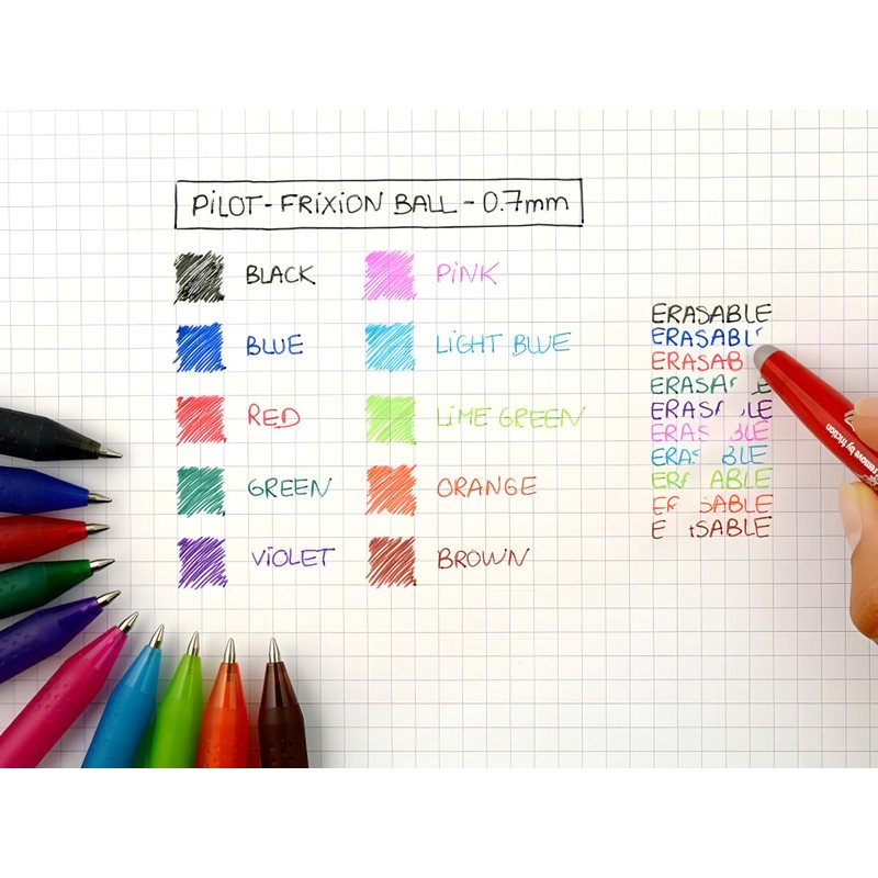 Pilot Heat of the Middle Line Frixion/Friction Erasable Pen 0.7