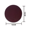 Faux leather round Tea Coasters with cover, pack of 6