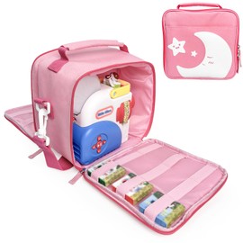 Carrying Case Compatible with Little Tikes Story Dream Machine Books Starter Set, Organizer for Little Tikes Projector Storybook Audio Playback and Character Series (Box Only) Pink