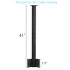 Senmit Cable Railing Inner Corner Post Fascia Mount-Stainless Steel Square