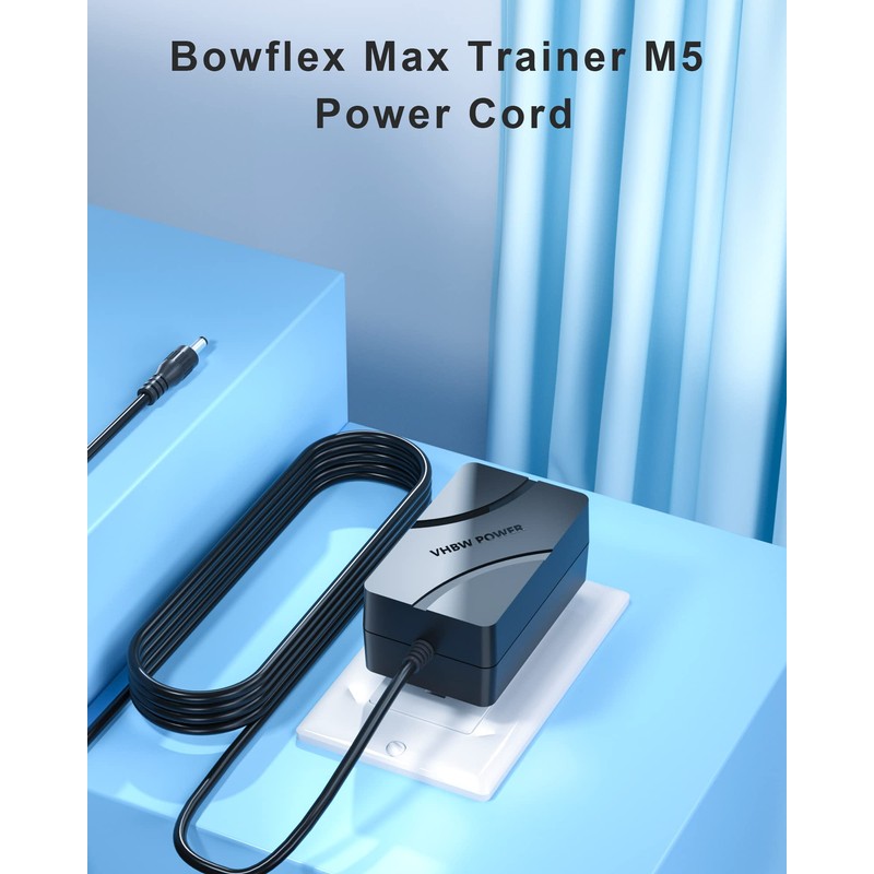 VHBW Replacement for Bowflex Max Trainer Power Cord Compatible with