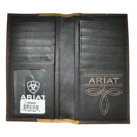 Custom Rugged Cross ARIAT RoughRider Leather and Suede Long Rodeo Wallet