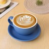Yundu Ceramics Latte Cup and Saucer - 10 oz for