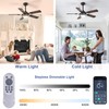 Depuley 42-Inch Ceiling Fan with Light: Walnut Ceiling Fans with
